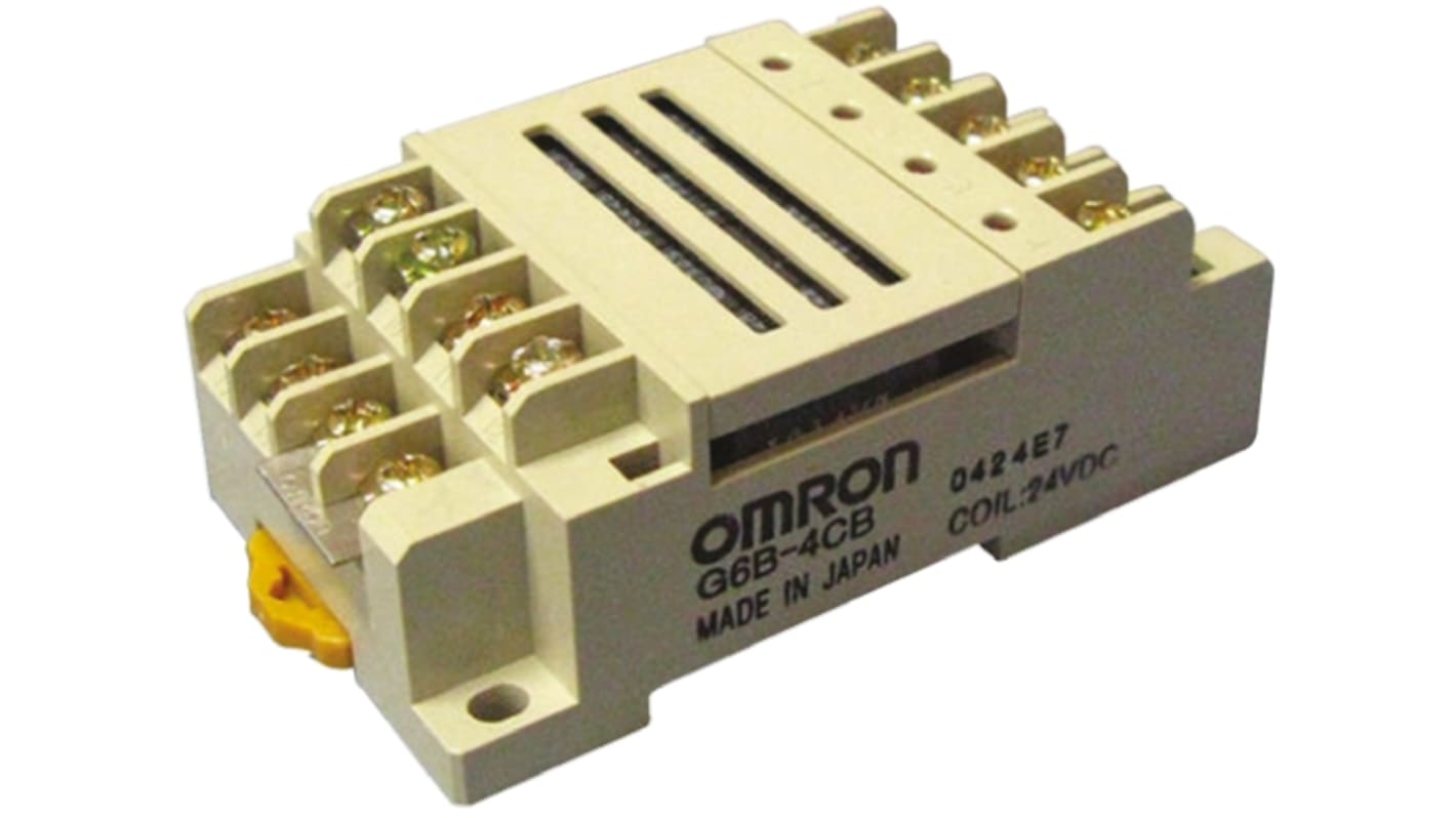 G6B-4CB DC24 | オムロン パワーリレー, 24V dc, 4a接点, 5A G6B-4CB DC24 | オムロン パワーリレー, 24V dc, 4a接点, 5A