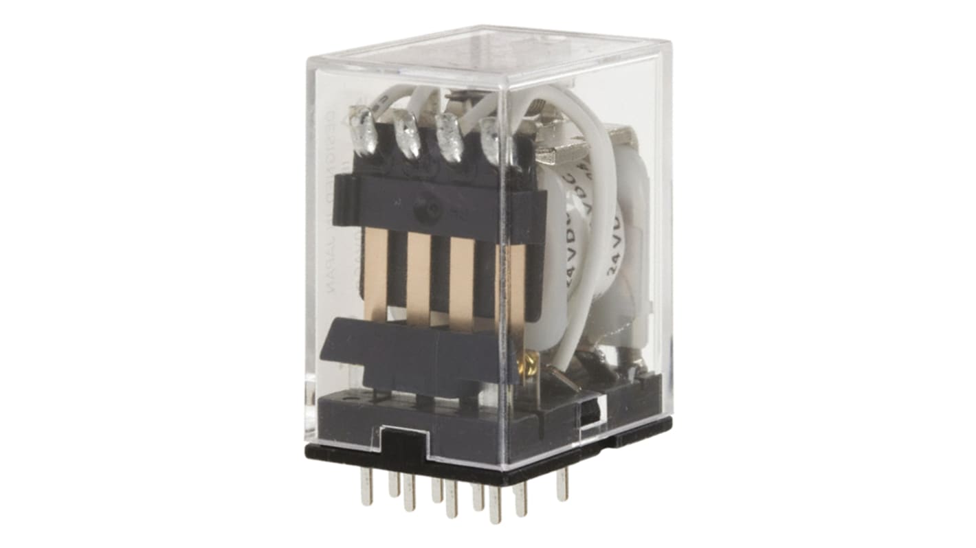 オムロン パワーリレー, 24V dc, 4c接点, 基板実装