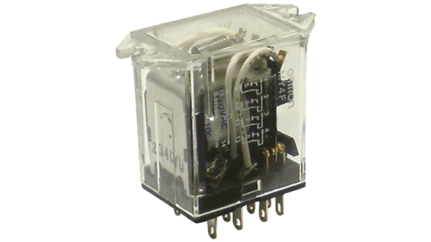 オムロン パワーリレー, 12V dc, 2c接点, パネルマウント