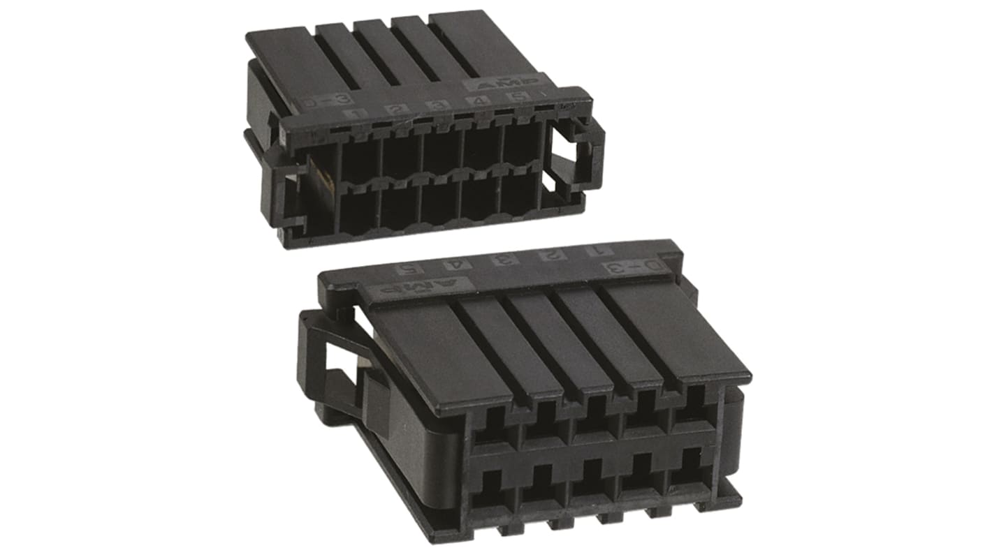 ドットコム TE Connectivity コネクタハウジング 10極 ピッチ：3.81mm 2列