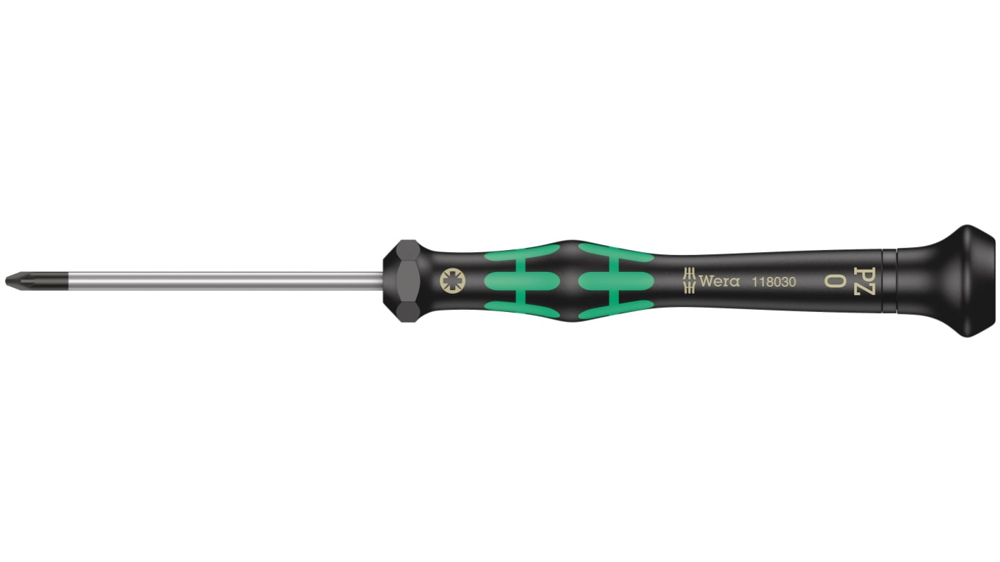 Wera Pozidriv Precision Screwdriver, PZ0 Tip, 60 mm Blade