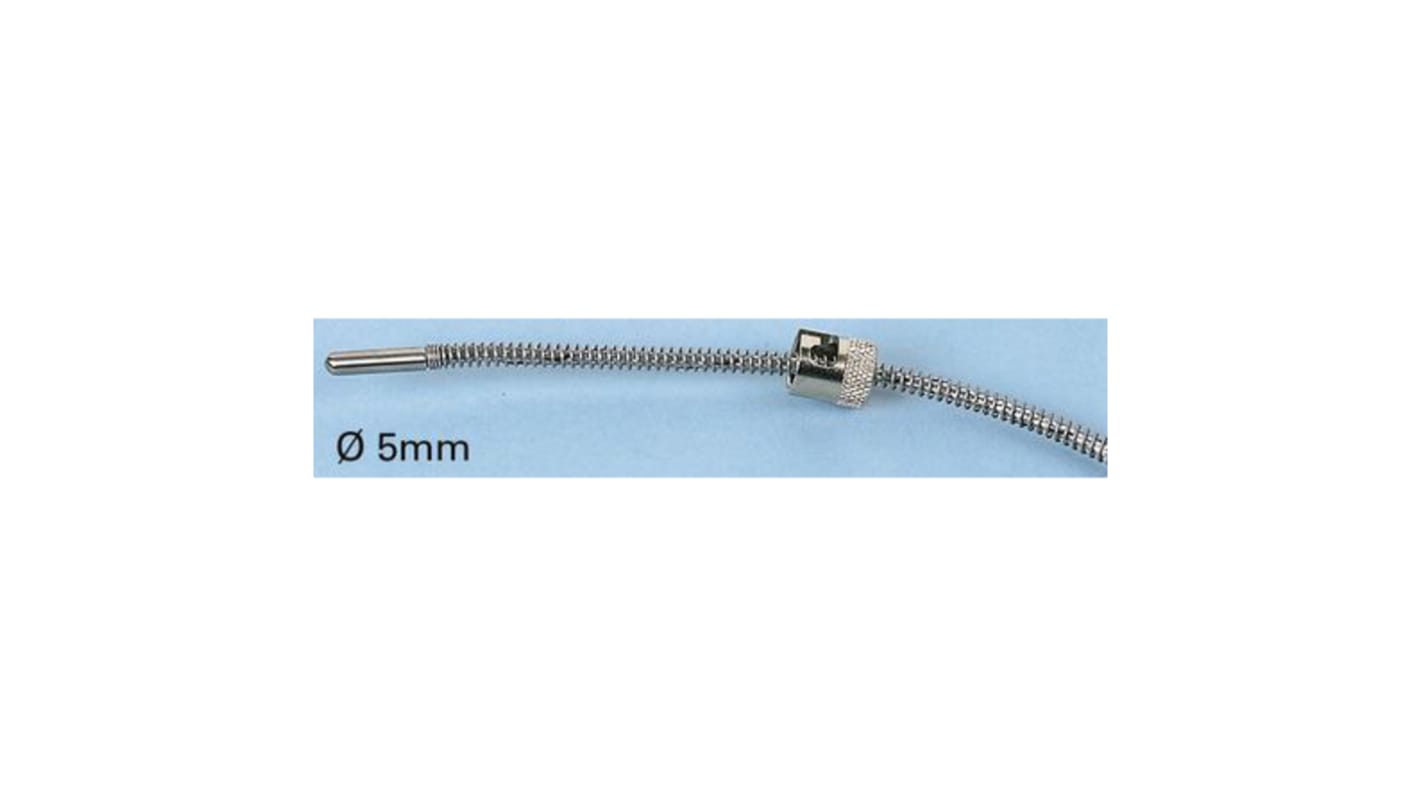 Termopar tipo J RS PRO, Ø sonda 5mm x 20mm, temp. máx +400°C, cable de 2.5m, conexión Cable