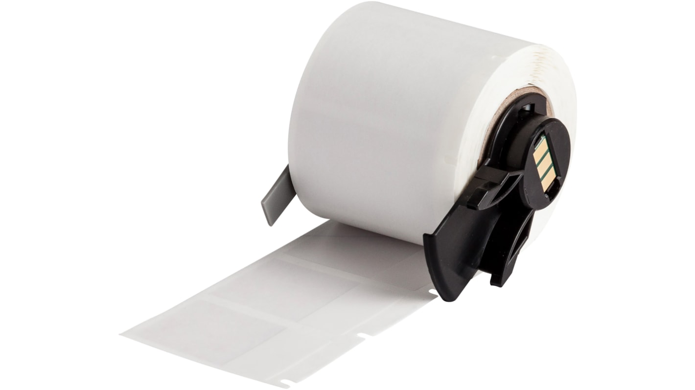 Brady B-427 Self-laminating Vinyl Kabeletiketten H. 38.1mm B. 25.40mm für BMP61, BMP71 250 auf Transparent/Weiß