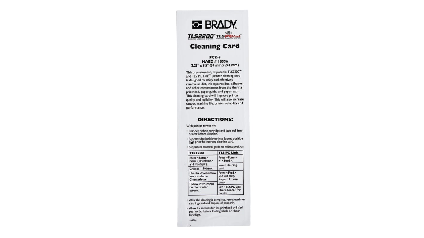 Brady Printer Cleaning Kit