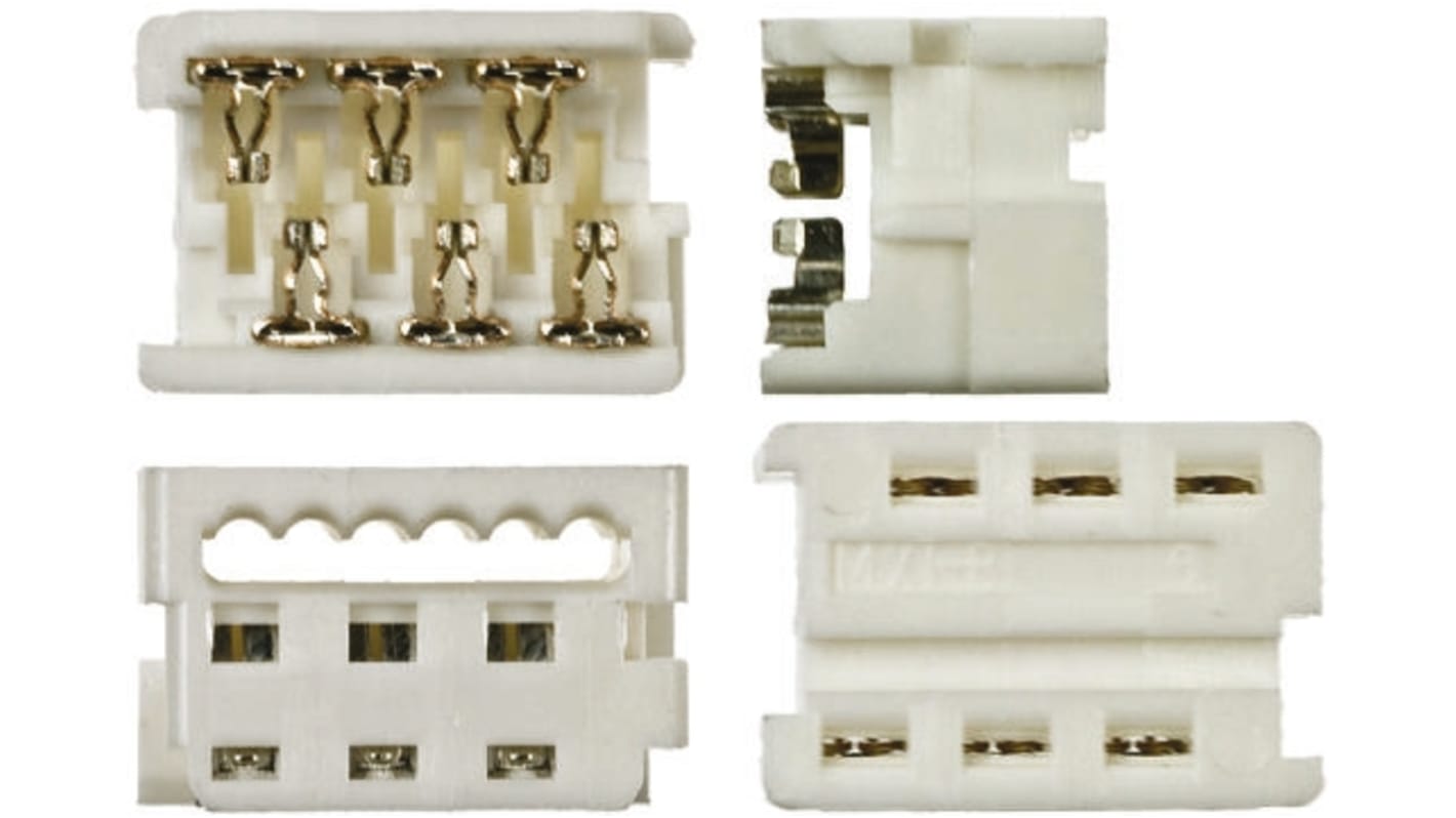 Connecteur IDC Molex Femelle, 6 contacts, 2 rangées, pas 1.27mm, Montage sur câble, série Picoflex