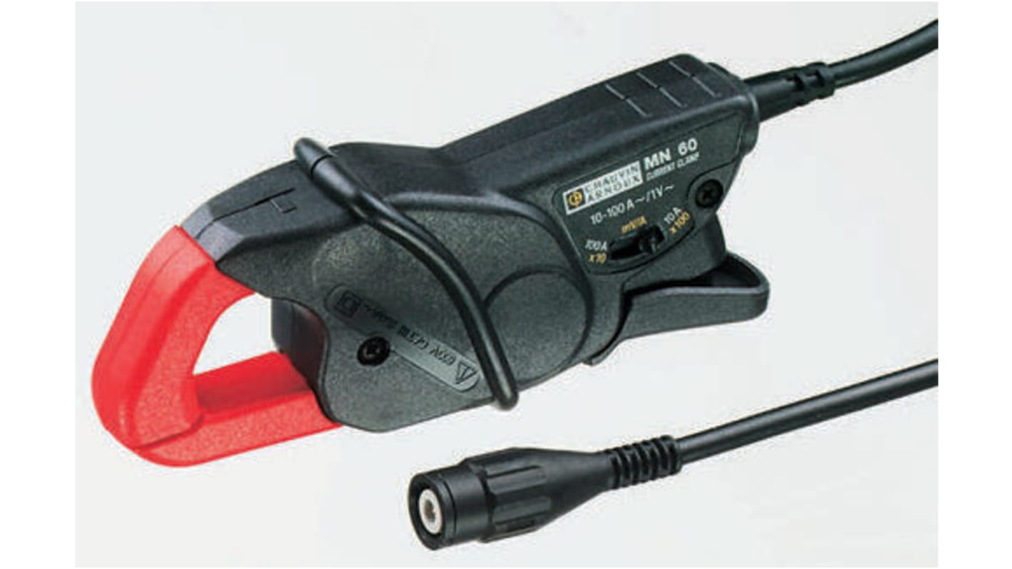 Chauvin Arnoux MN60 Current Clamp, AC Adapter, 200A ac AC Max - UKAS Calibrated
