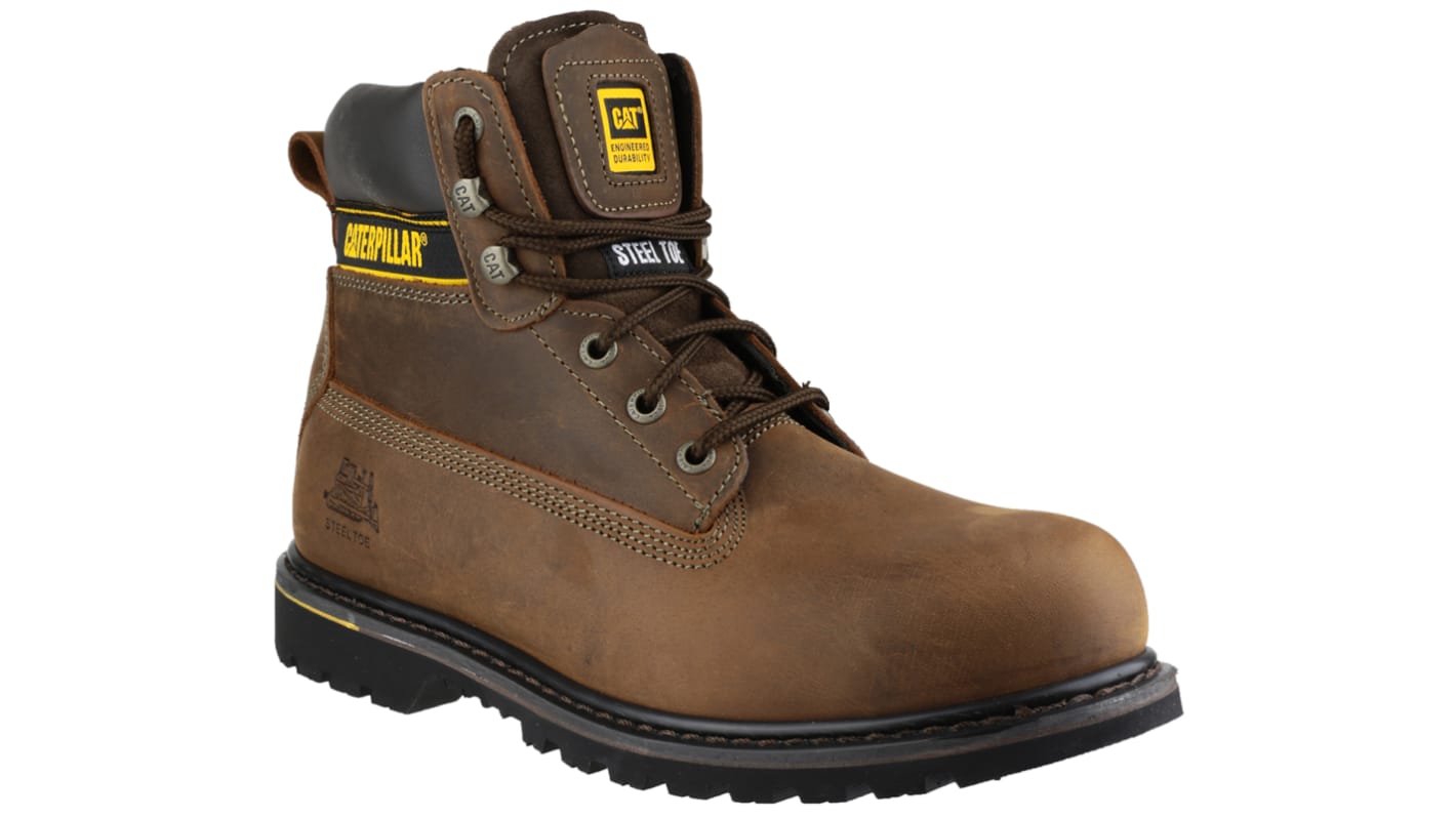 CAT Holton Brown Steel Toe Capped Men's Safety Boots, UK 9, EU 43