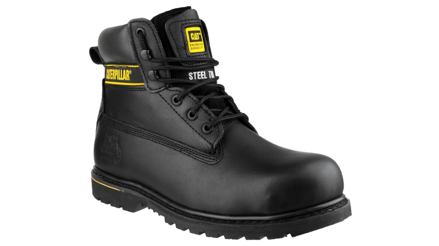 P708026 CAT Holton Black Steel Toe Capped Men s Safety Boots UK 7 EU 41 RS