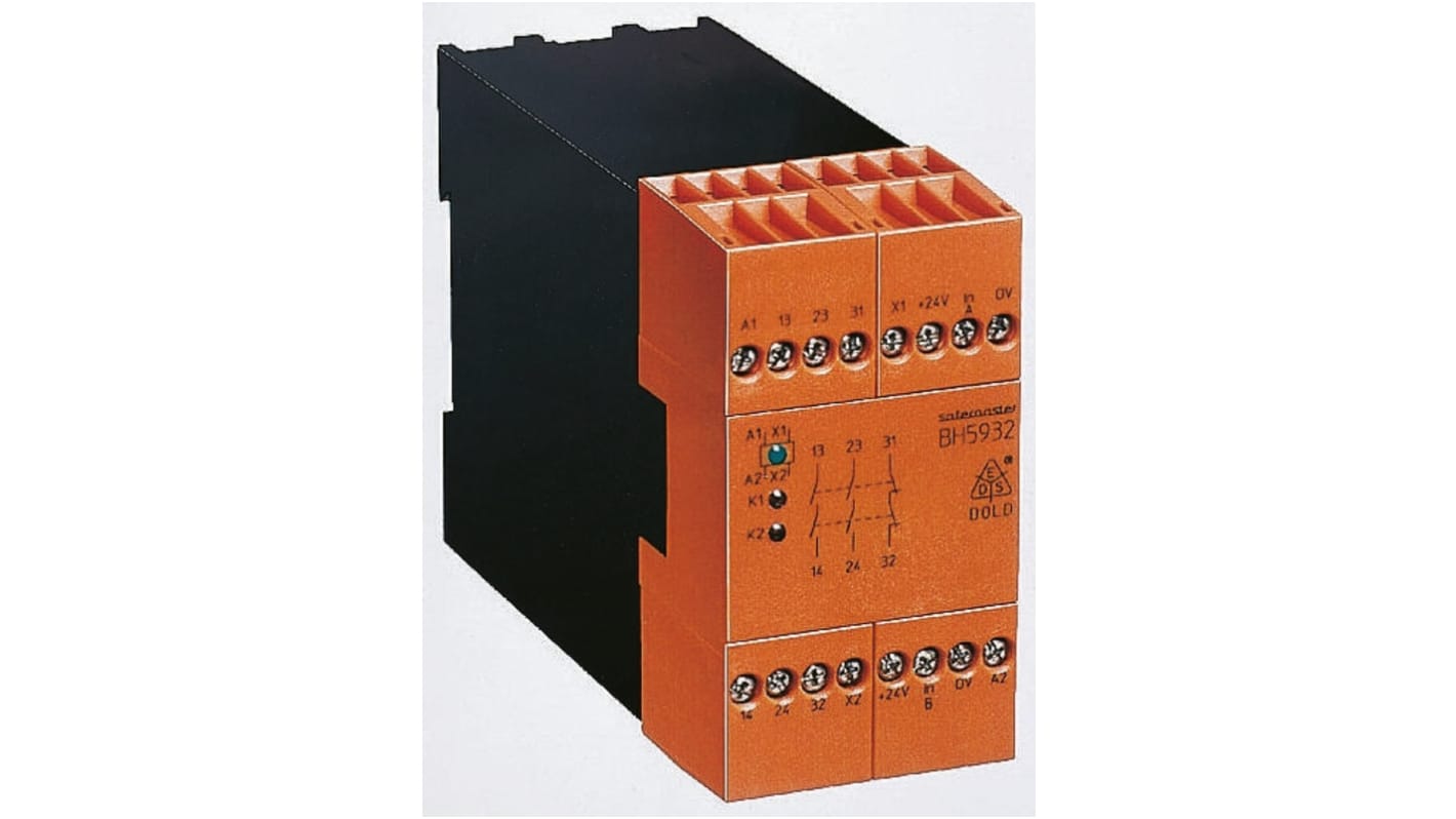 Dold Safemaster BH 5932 Safety Relay 24V dc, Dual-Channel 3 Safety Contacts