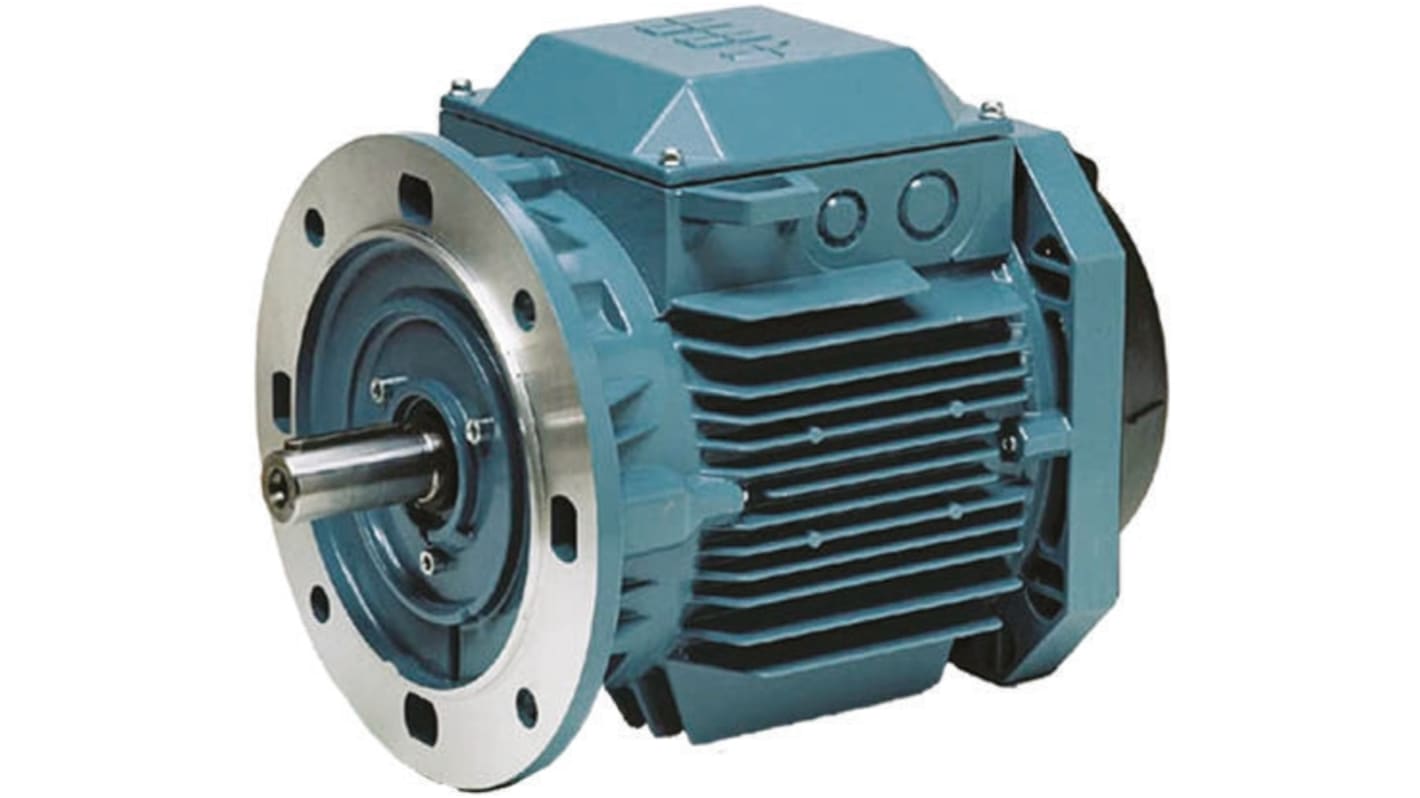 ABB 3GAA Reversible Induction AC Motor, 0.25 kW, IE2, 3 Phase, 4 Pole, 415 V, Flange Mount Mounting