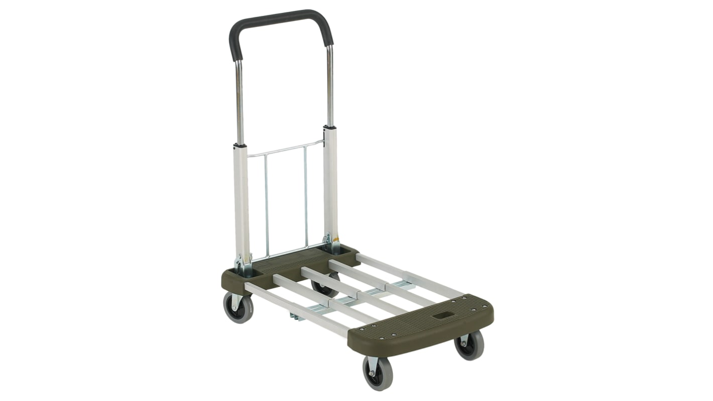Carrello con pianale RS PRO, 930 x 440 x 570mm, portata max. 150kg, Pieghevole