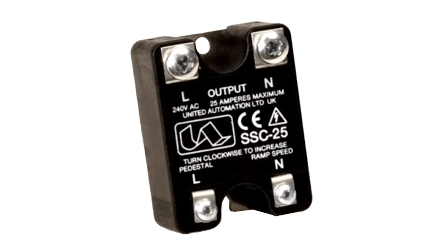 United Automation 软启动器, 1相, 230 V 交流, 25 A