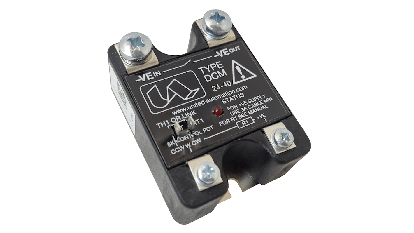 United Automation 直流减速电机, 6 → 24 V 直流电源, 24 V 直流, 40 A