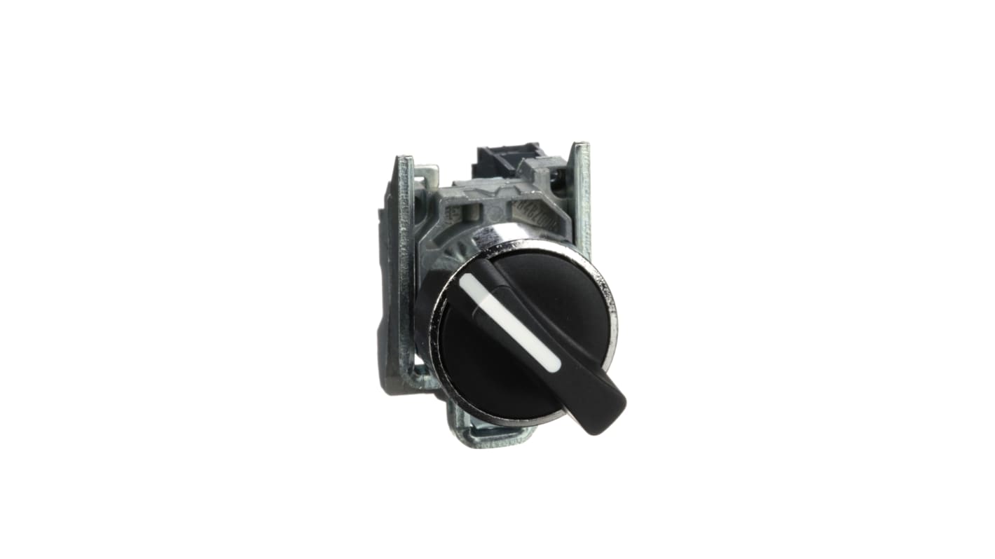 Commutateur sélectionneur Schneider Electric série Harmony XB4 2 positions 1NO, Vis 22mm