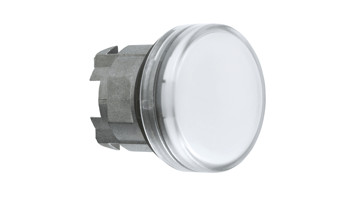 Schneider Electric White Pilot Light Head, 22mm Cutout Harmony XB4 Series