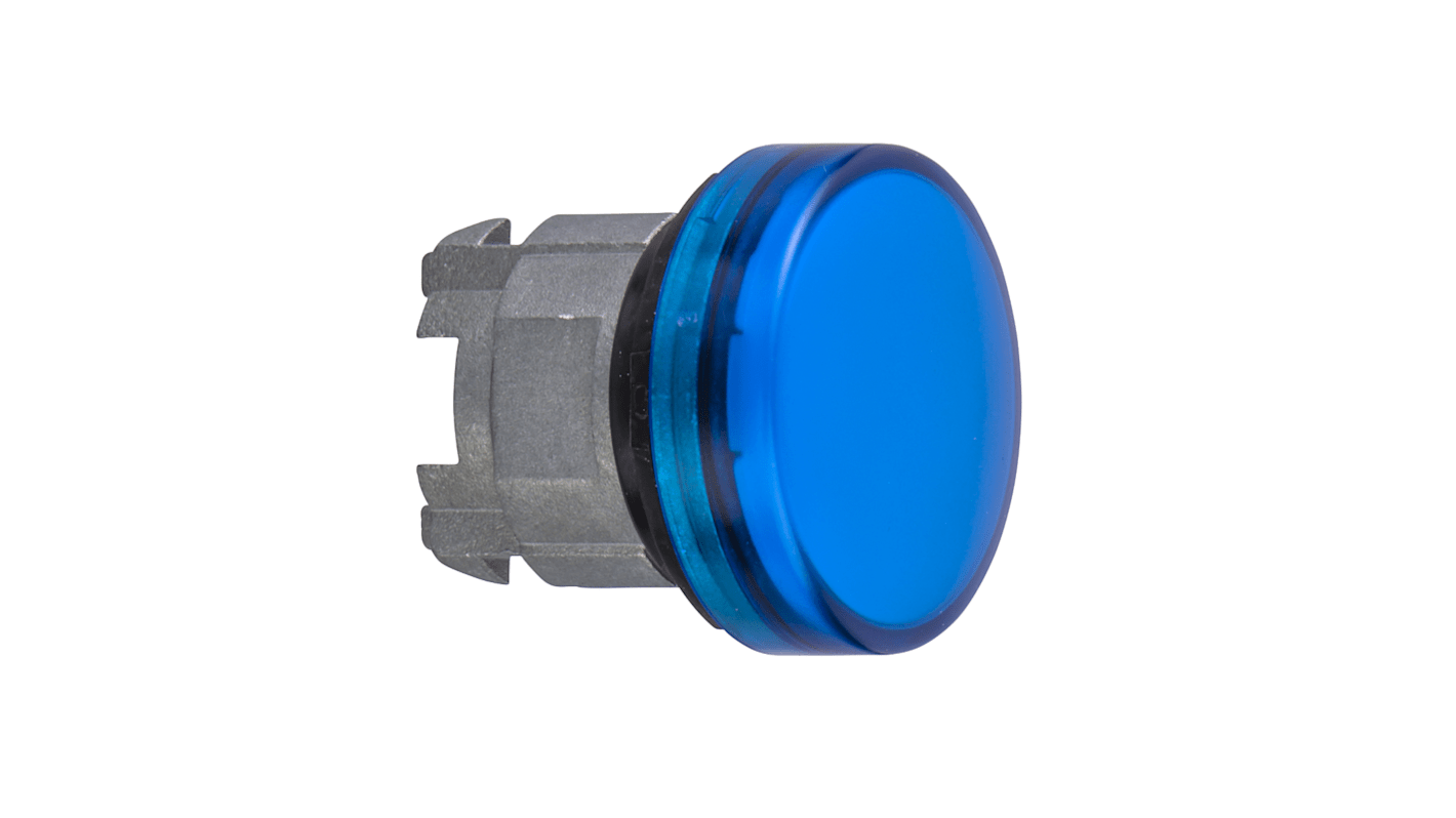 Schneider Electric Blue Pilot Light Head, 22mm Cutout Harmony XB4 Series