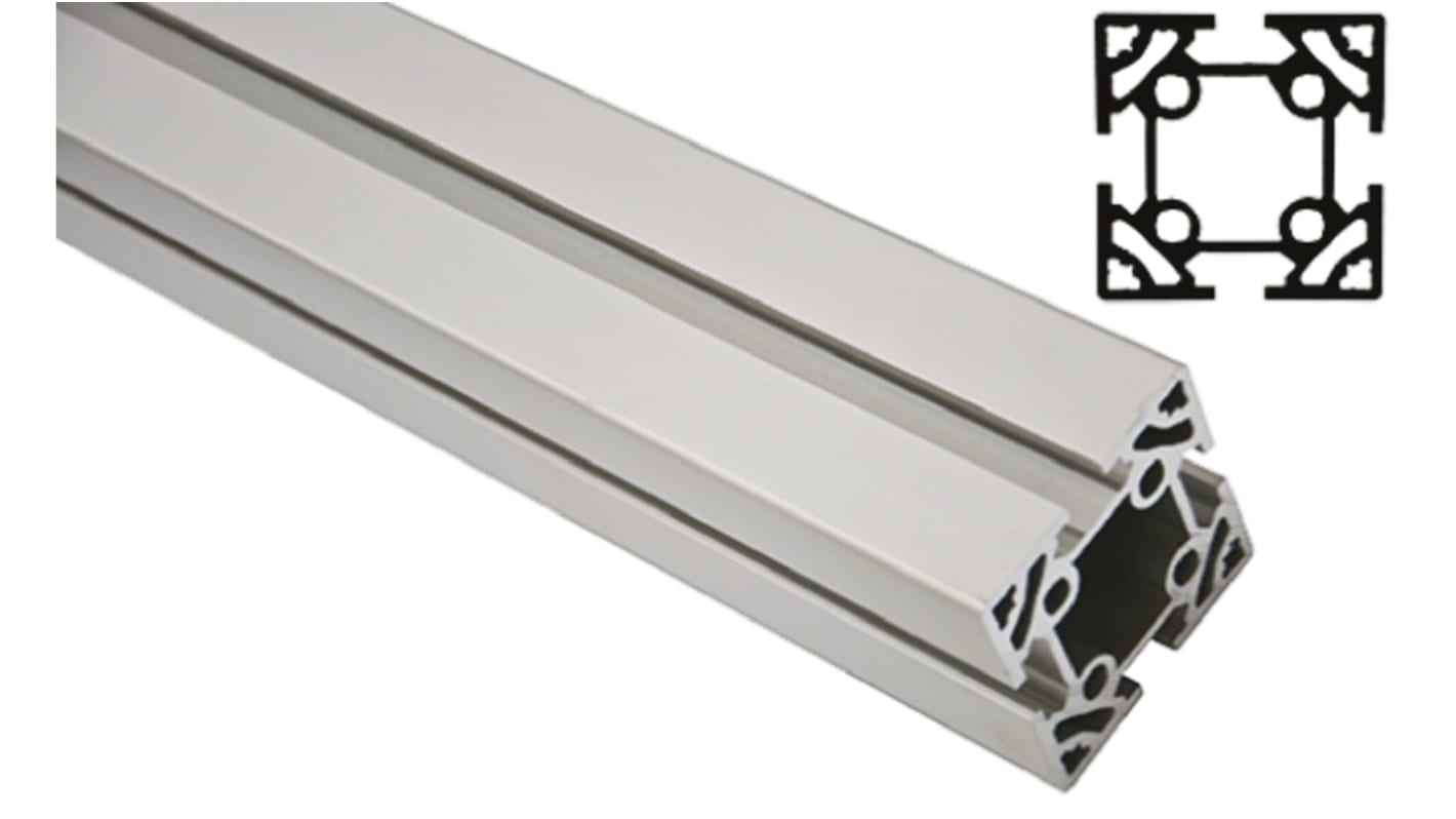 FlexLink Silver Aluminium Profile Strut, 64 x 64 mm, 11mm Groove, 2000mm Length, Series XC