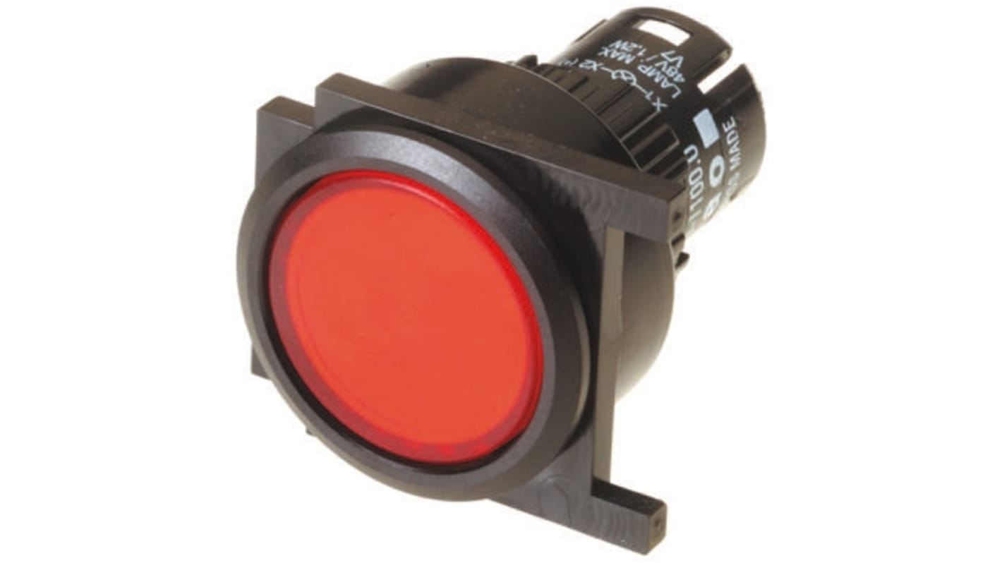 EAO Red Momentary Push Button Head, IP65