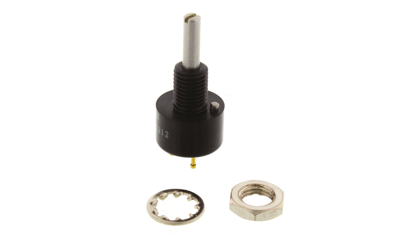 Potencjometr 10kΩ typ Obrotowy Vishay średnica wału 3,18 mm 2W długość wału 17.8mm średnica 12.7mm Montaż panelowy