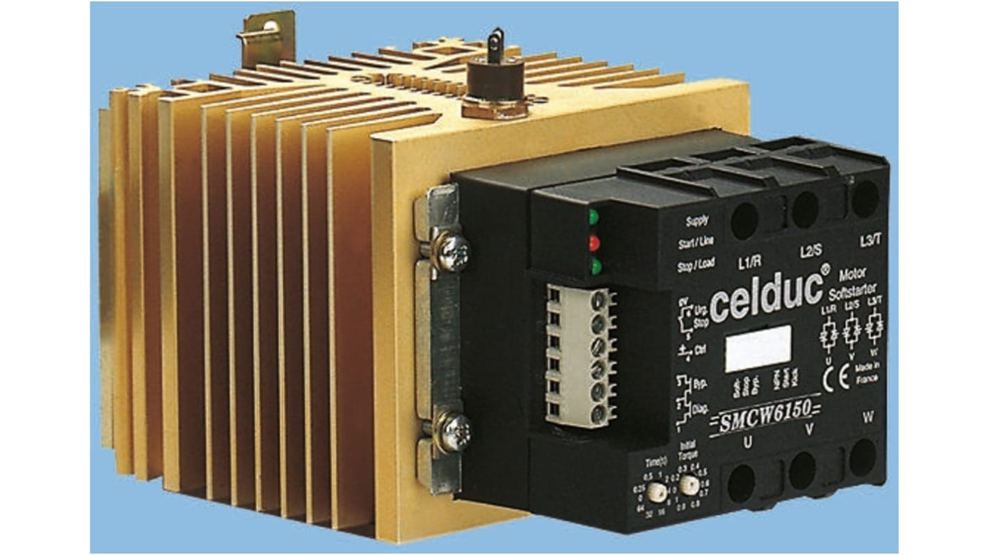 Celduc 16 A Solid State Relay, DIN Rail, 480 V ac Maximum Load