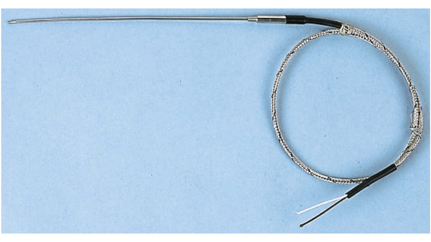 RS PRO Type K Thermocouple 250mm Length, 1.5mm Diameter → +1000°C