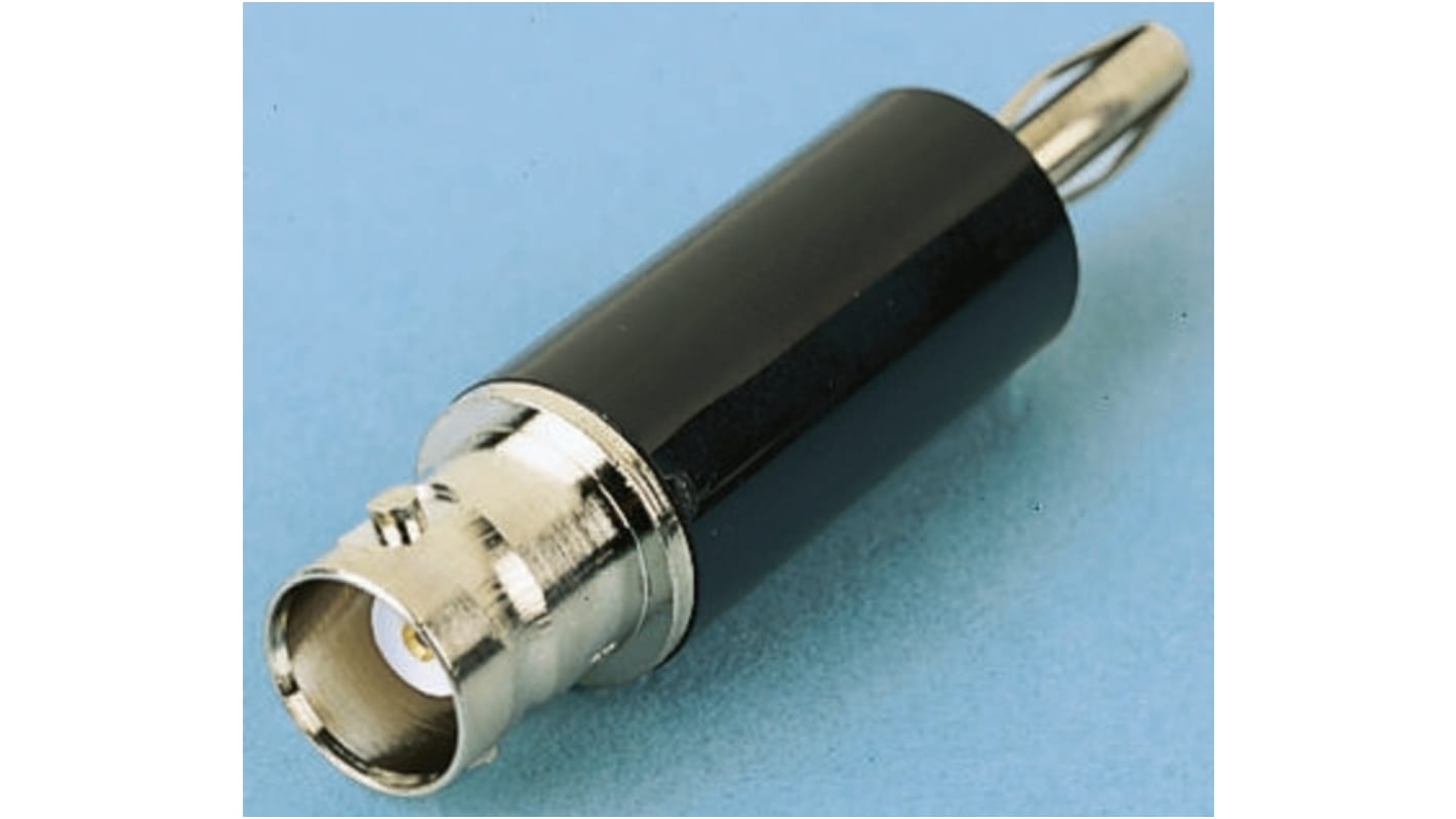 Fluke 测试头转接头, 公头至母头, 4mm插头, 4mm插座, 500V 交流, 镀镍铍铜，黄铜触芯