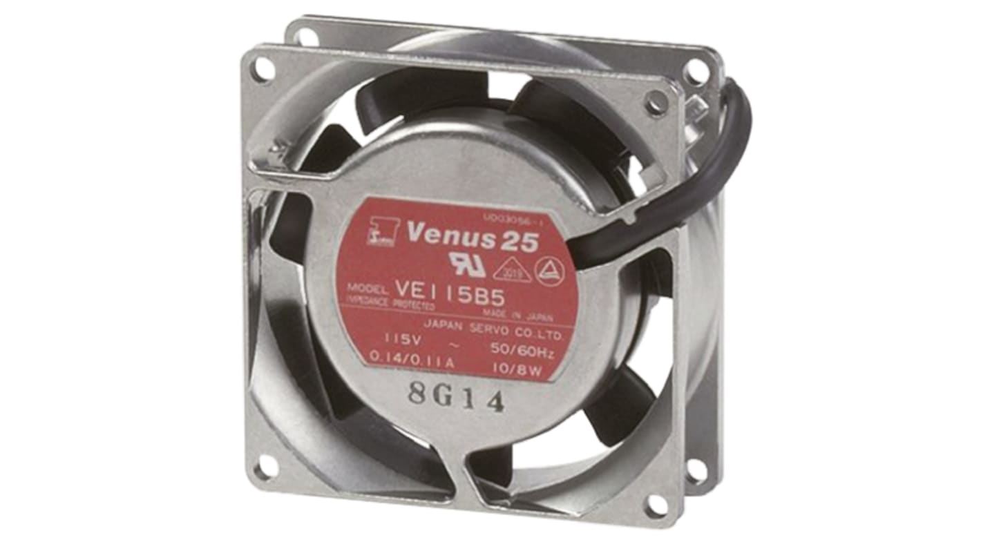 NIDEC ADVANCED MOTOR 軸流ファン 電源電圧：100 V ac, AC, 80 x