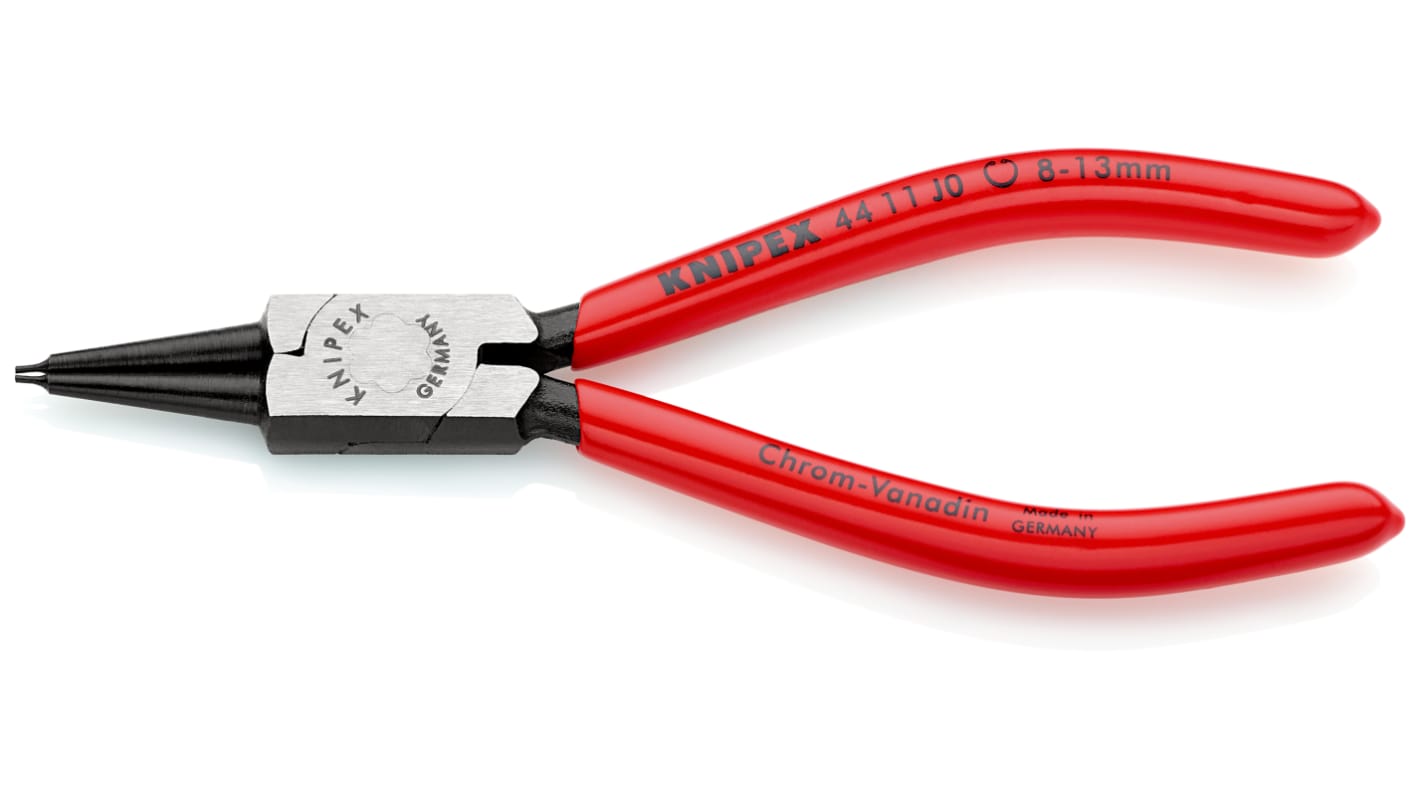 Knipex Circlip Pliers, 140 mm Overall, Straight Tip