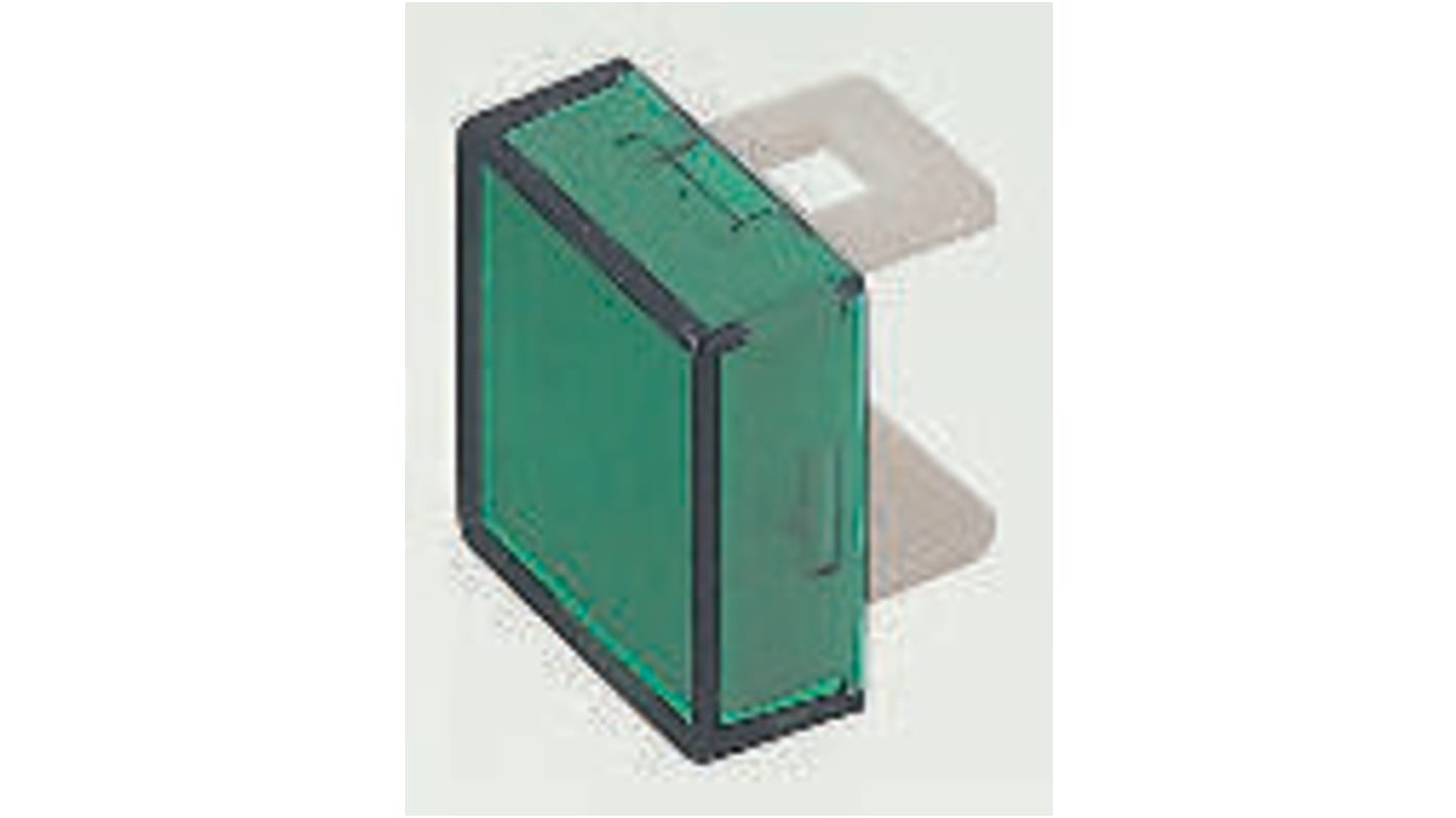 Green Square Push Button Lens