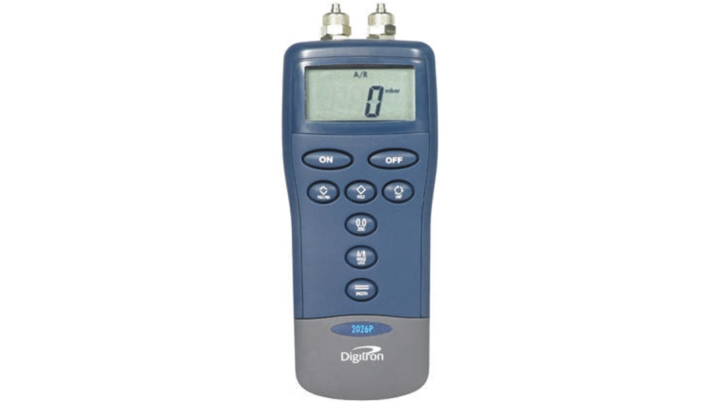 Digitron 2000P Differential Digital Pressure Meter With 2 Pressure Port/s, Max Pressure Measurement 10bar