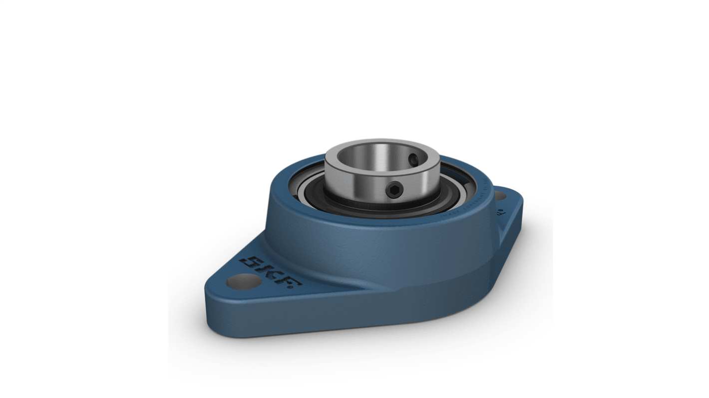 2 Hole Flange Bearing Unit, FYTB 15 TF, 15mm ID