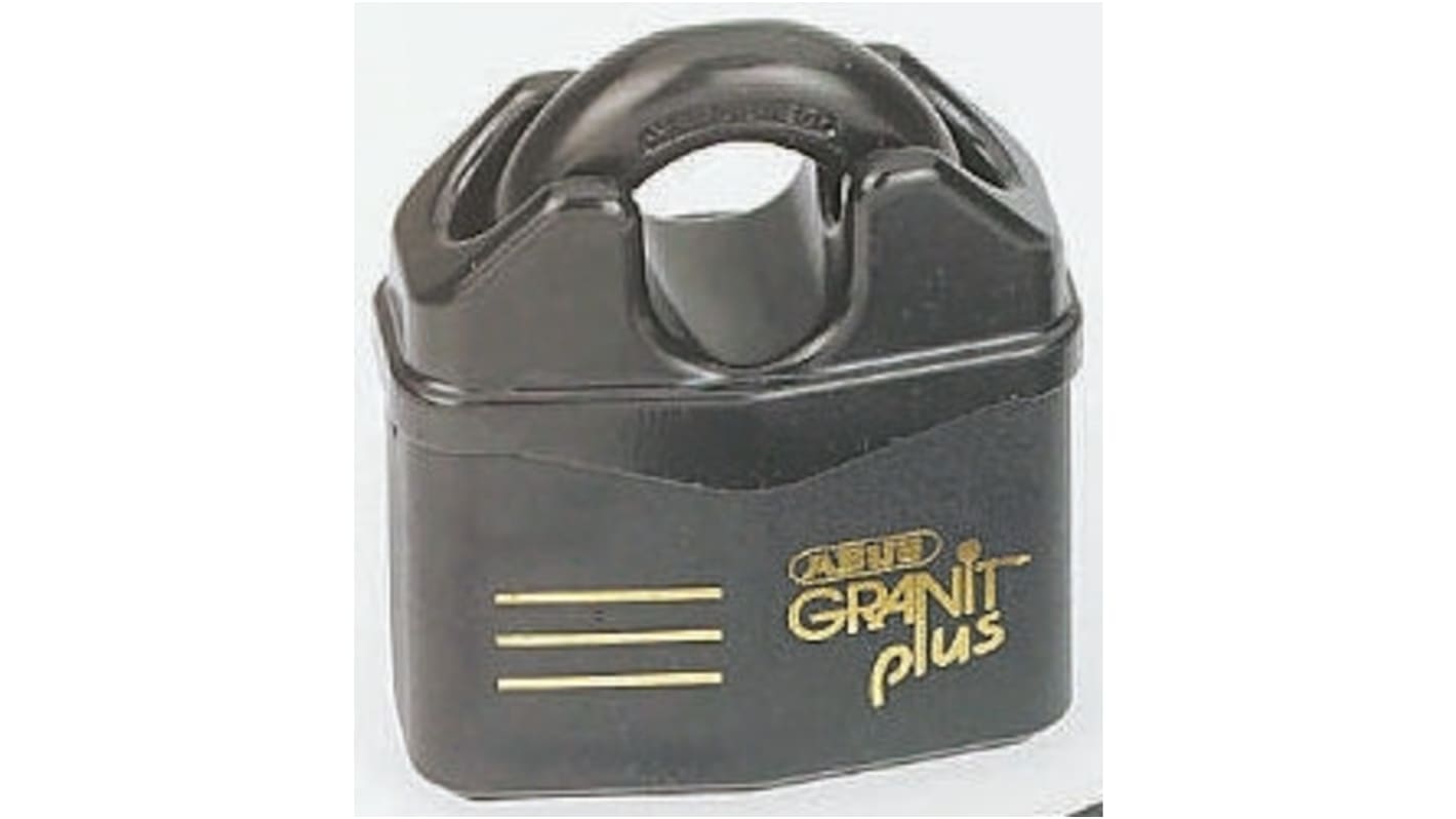 ABUS Key Weatherproof Steel Heavy Duty Padlock, 14mm Shackle, 79mm Body
