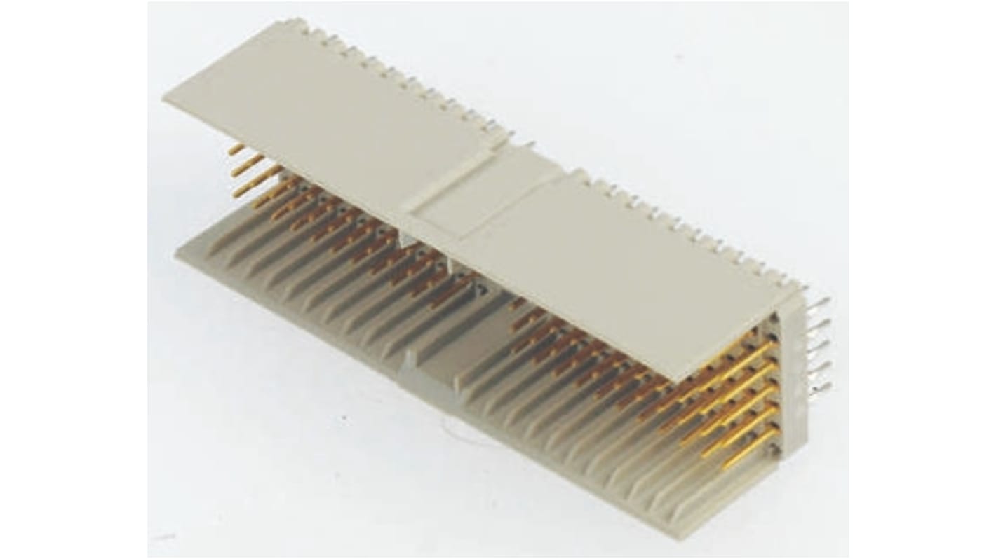 TE Connectivity, Z-PACK HM 2mm Pitch Hard Metric Type A Backplane Connector, Male, Straight, 22 Column, 5 Row, 110 Way