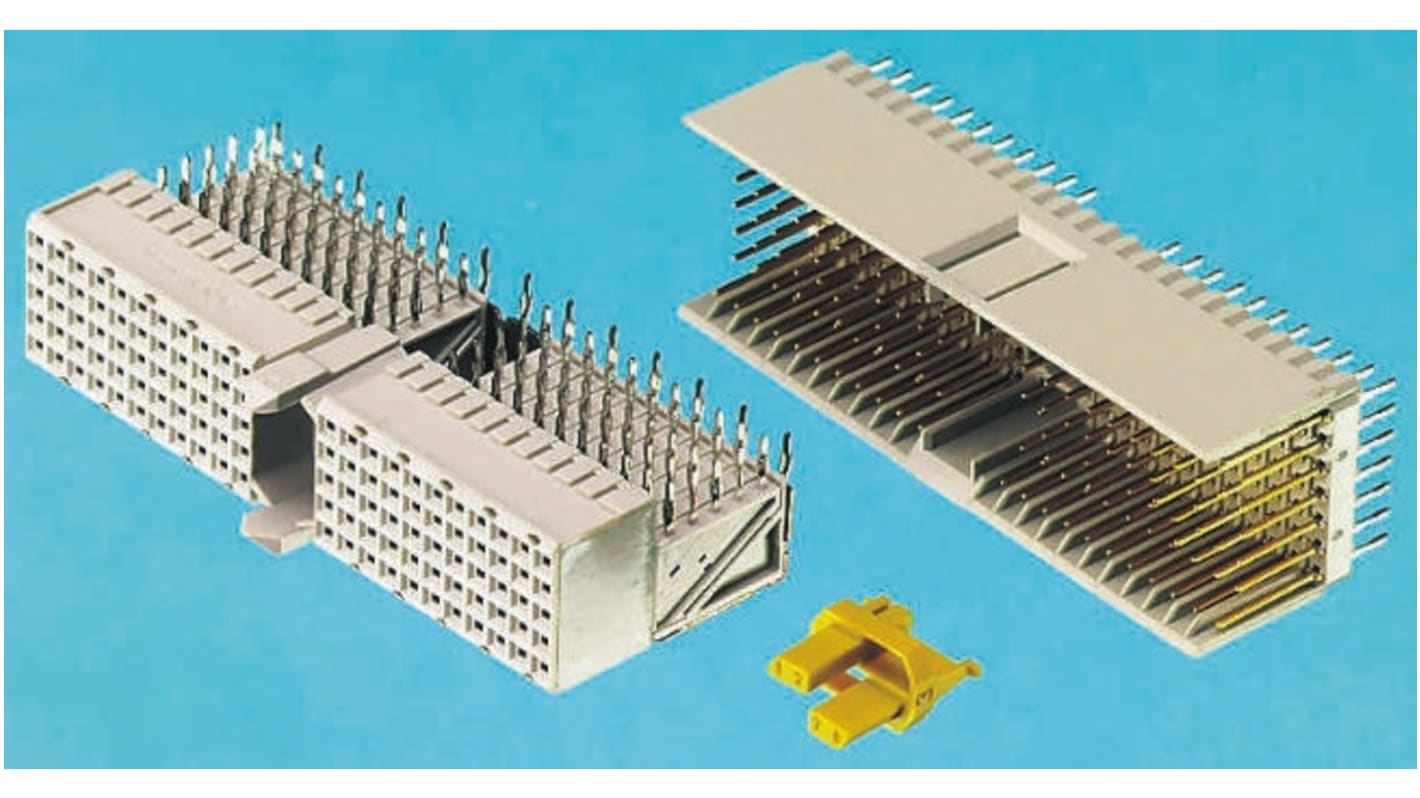 TE Connectivity Z-PACK HM Backplane-Steckverbinder Stecker Hard Metric Typ B, 154-polig, 7-reihig, Press-In-Anschluss,