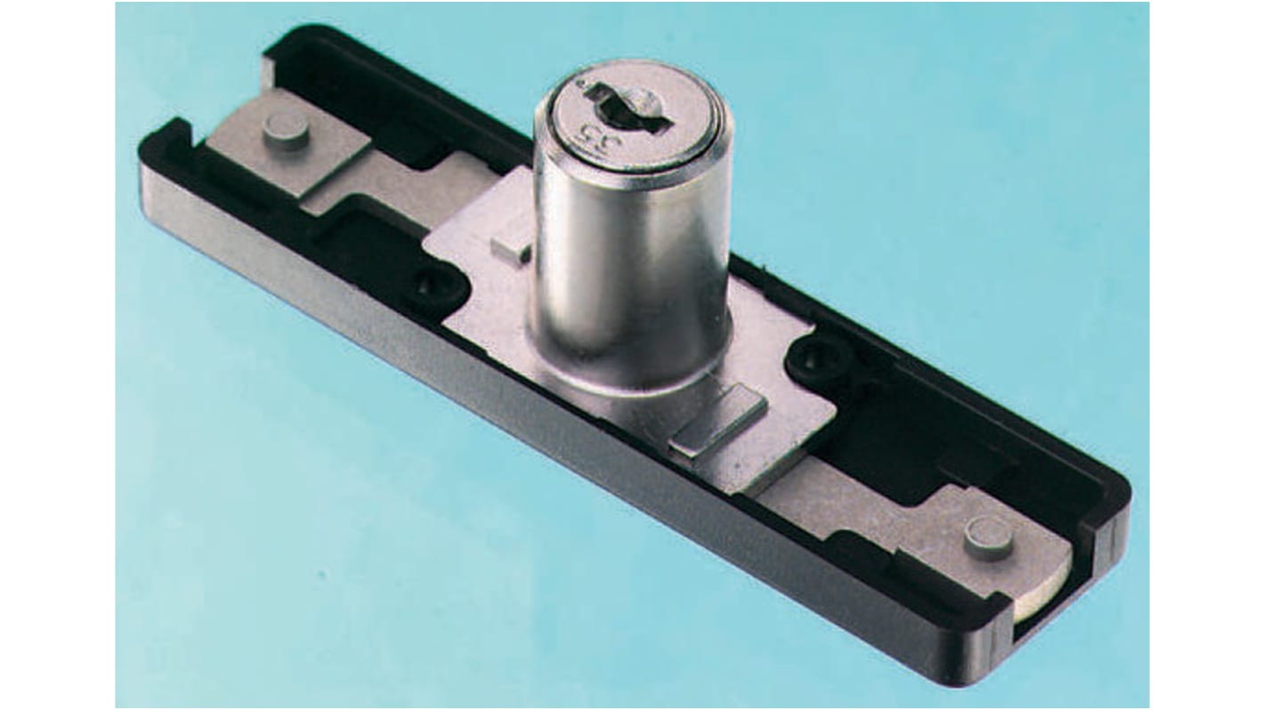 Euro-Locks a Lowe & Fletcher group Company Black Plastic Multi Point Lock, 25mm Panel-to-Tongue, 16.5mm Cutout, Key