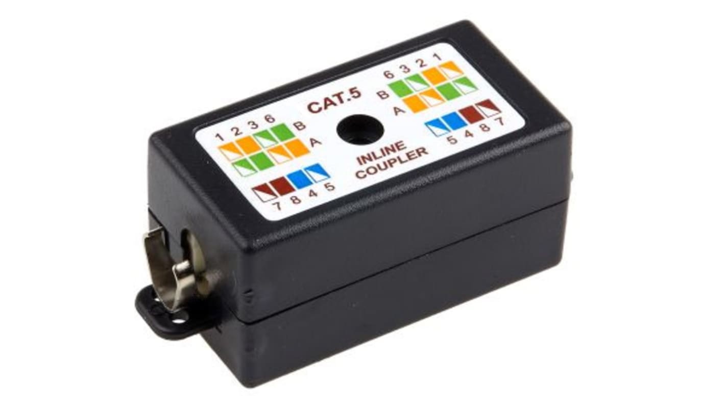 RS PRO 接线盒, 冲压, Cat5网络, 2端口, 屏蔽双绞线 (STP), 25mm长