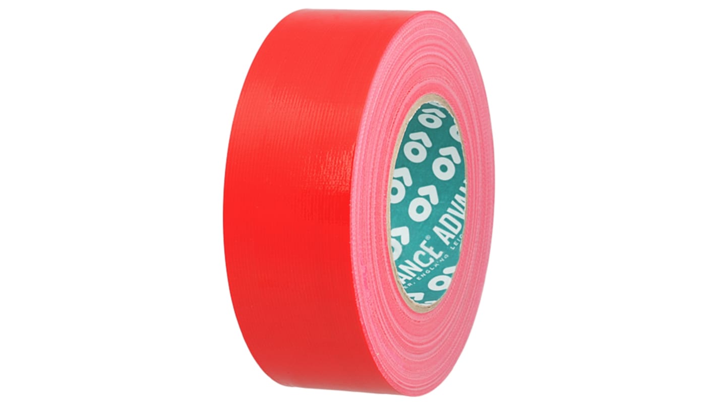 Nastro americano Rosso in Politenato Advance Tapes AT175, adesivo in Resina di gomma, 50mm x 50m x 0.23mm