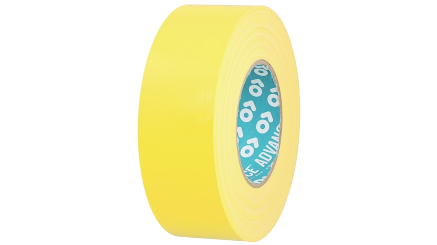 Advance Tapes AT175 Cloth Tape, 50m x 50mm, Yellow