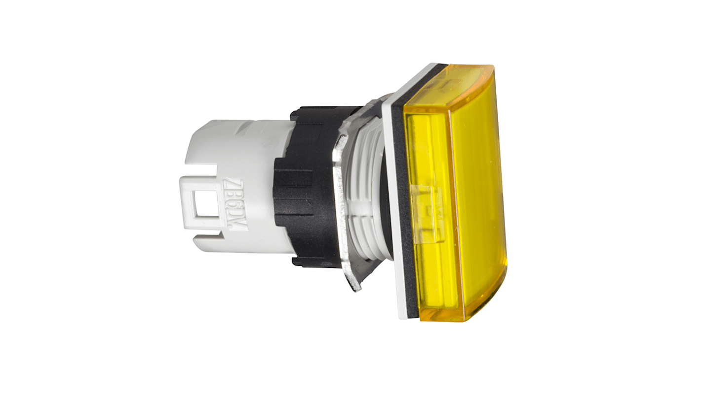 Schneider Electric Yellow Pilot Light Head, 16mm Cutout Harmony XB6 Series
