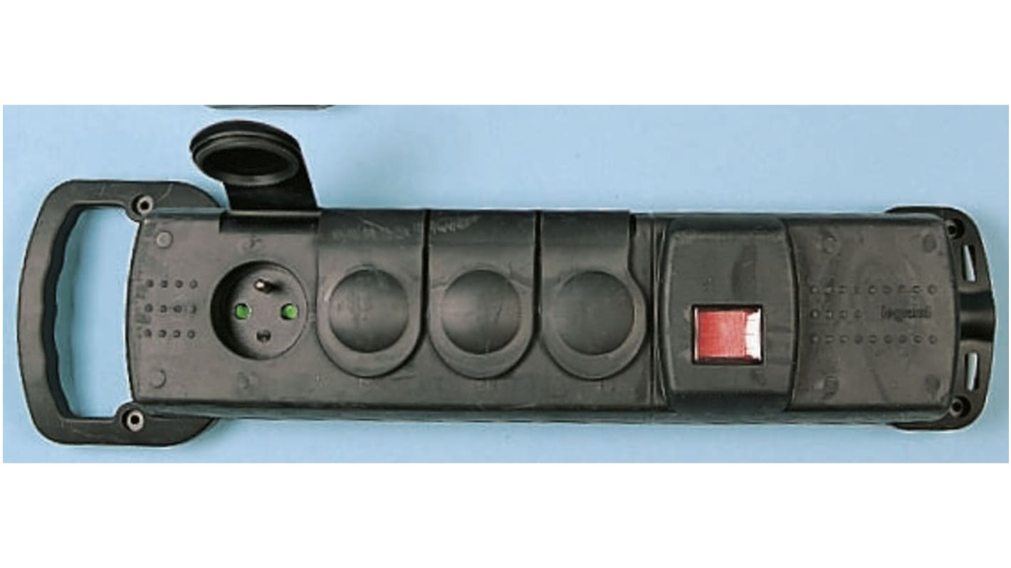 Legrand 4 Socket Type E - French Trailing Socket, 250 V ac