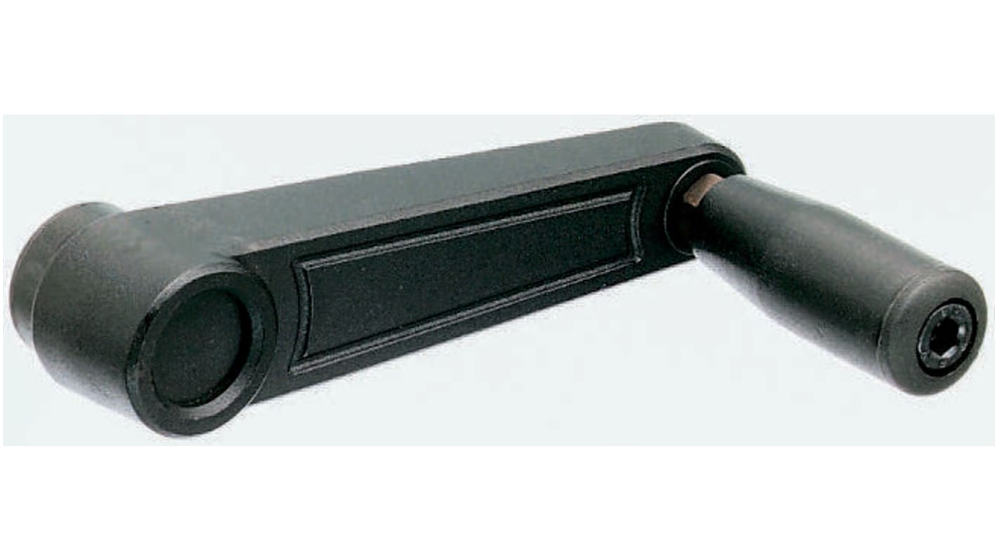 RS PRO Polyamide Revolving Crank Handle 140mm Radius