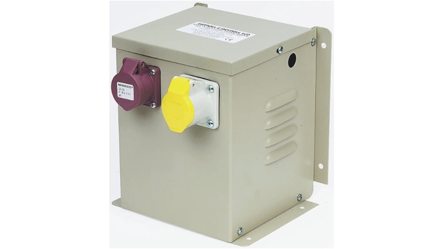 Carroll & Meynell 便携式变压器, 230V 交流初级线圈, 24 V ac, ±55 V ac次级线圈, 1.2 kVA, 200 VA, 1相, CM2250WM2系列