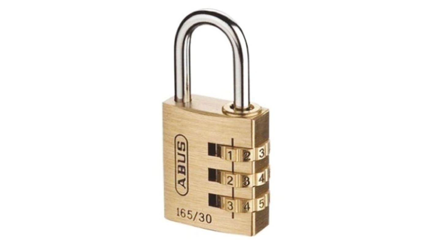 Lucchetto con combinazione ABUS per uso interno ed esterno, in , anello da 5mm, L. 26mm, col Ottone