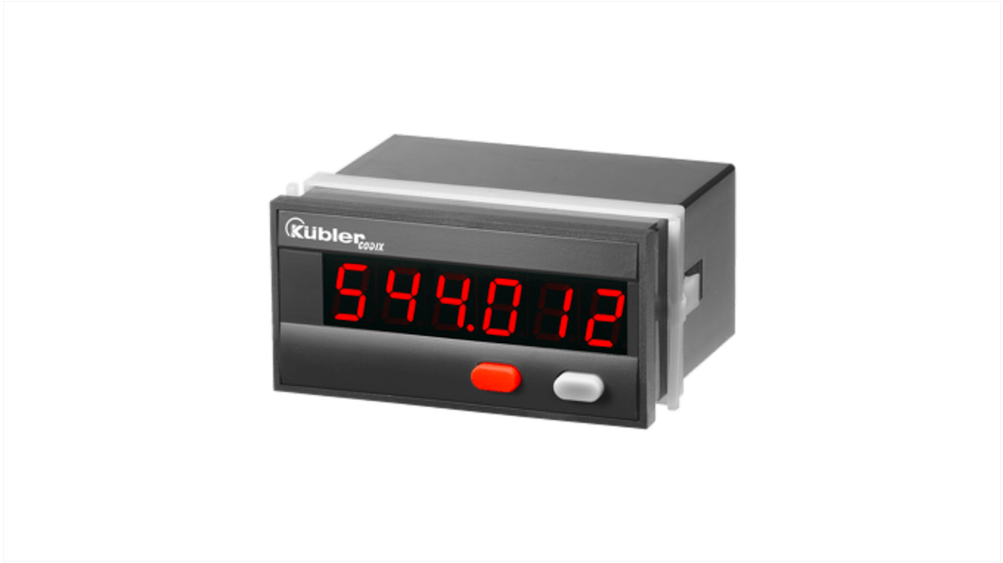 Rs-Online Contatore Kübler Frequenza ore/minuti/secondi impulsi 60kHz display LED 6 cifre 10 → 30 V c.c