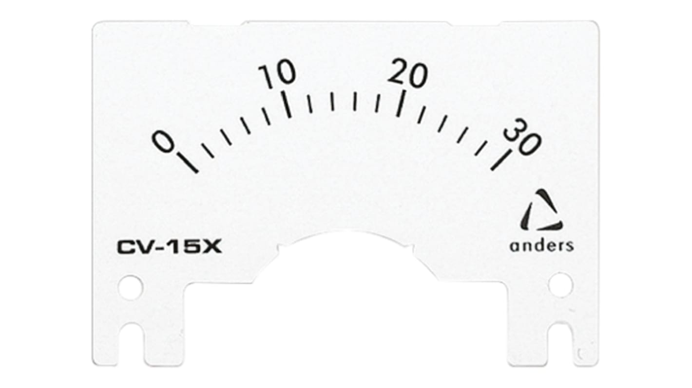 Meter Scale Anders Electronics S/CV18X30 for use with CV-18X Series