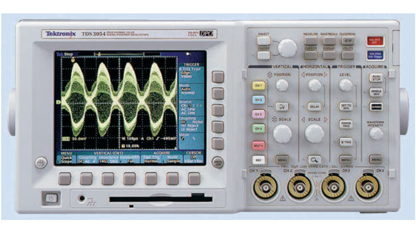 Tektronix TDS3012B TDS3000 Series Bench Digital Oscilloscope, 2 Analogue Channels, 100MHz