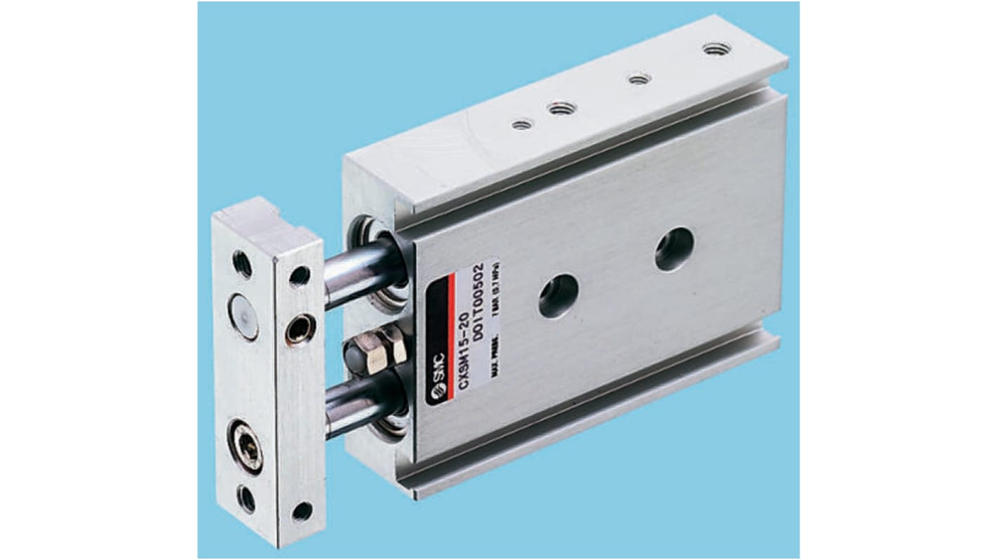 SMC Pneumatic Guided Cylinder - 15mm Bore, 20mm Stroke, CXSM Series