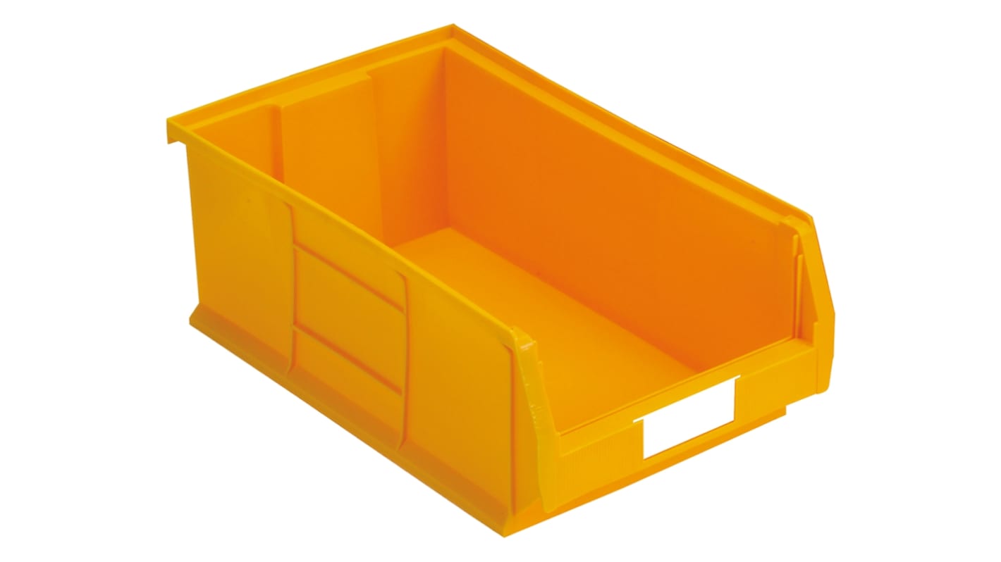 RS PRO Lagerkasse Gul PP, 200mm x 315mm x 510mm