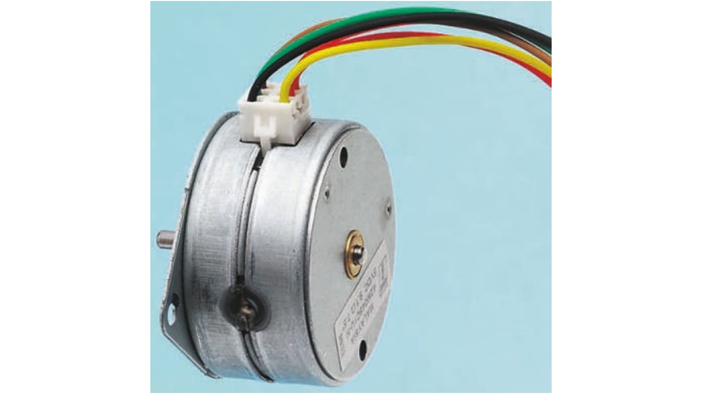 McLennan Servo Supplies Permanent Magnet Stepper Motor, 66mNm Torque, 5 V, 7.5°, 3mm Shaft