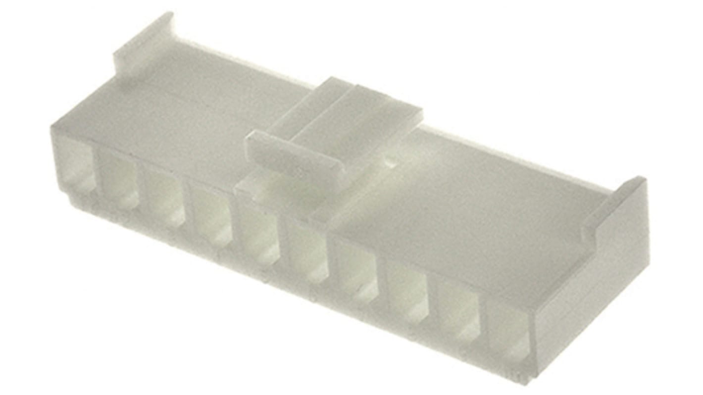 JST, VH Female Connector Housing, 3.96mm Pitch, 10 Way, 1 Row Side Entry, Top Entry